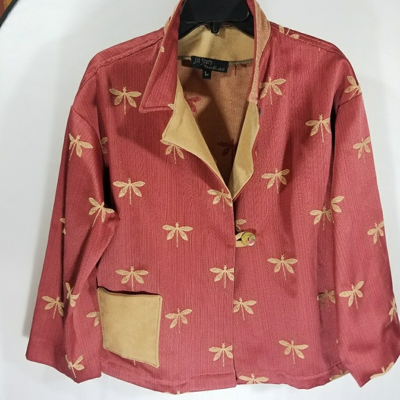Jill Stern Wearable Art Jacket Size Large - Picture 1 of 5